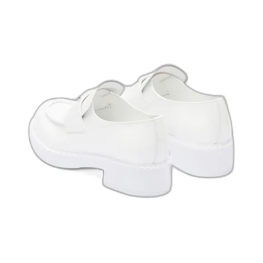 Chocolate patent leather loafers