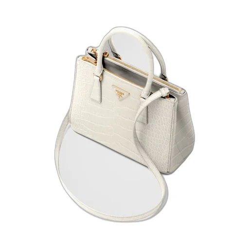 Medium Prada Galleria crocodile leather bag