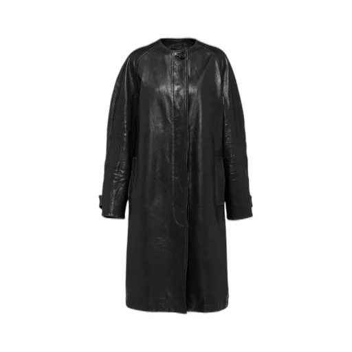 Leather coat