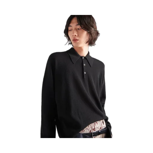 Cashmere polo shirt