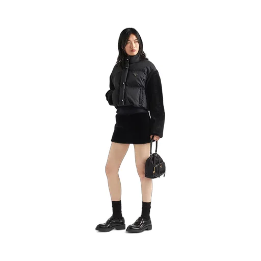 Shearling skirt