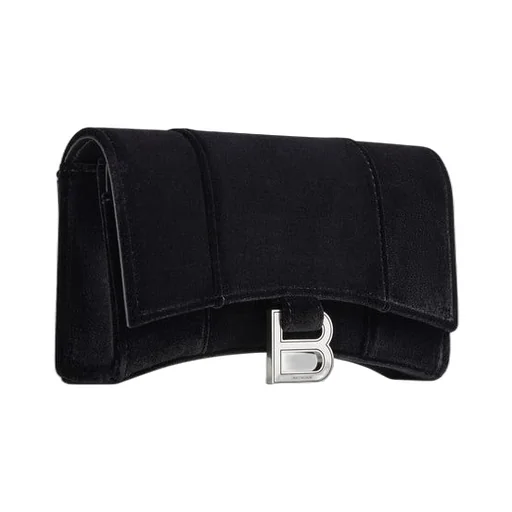 Hourglass Velvet Jersey Wallet On Chain