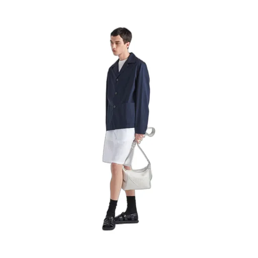 Leather bag with shoulder strap
