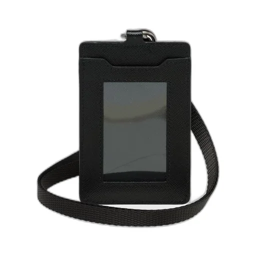 Saffiano Leather Badge Holder