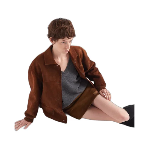 Suede skirt