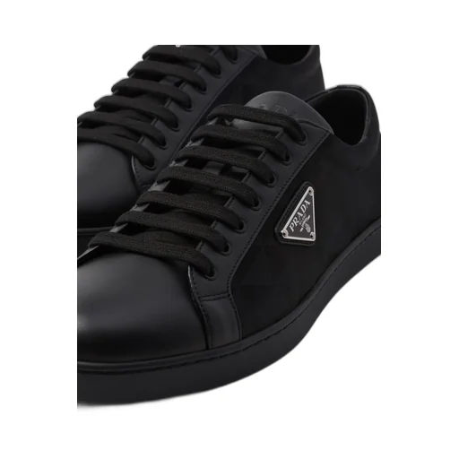 Leather and Re-Nylon sneakers