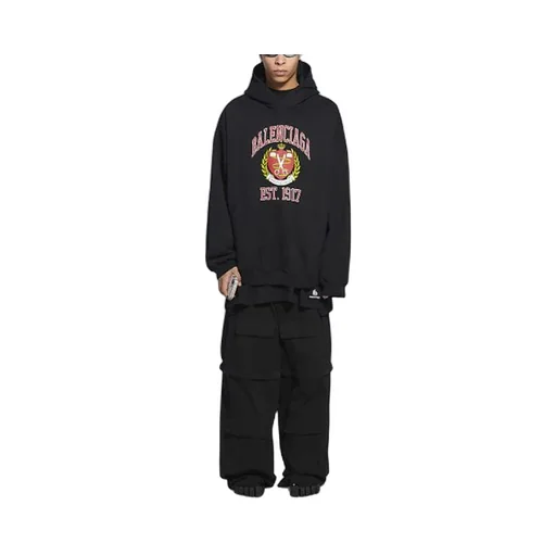 Est. 1917 College Logo Print Hoodie Wide Fit