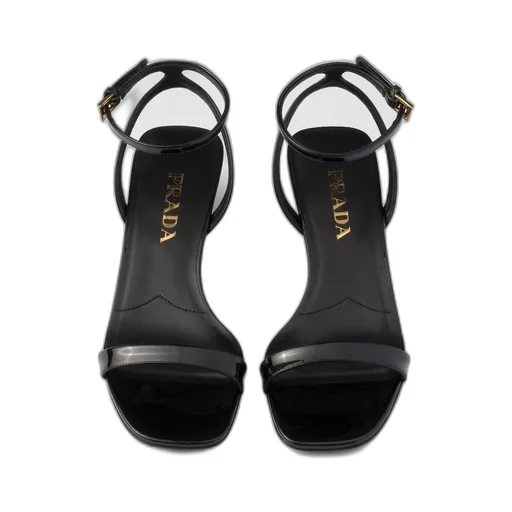 Patent leather sandals