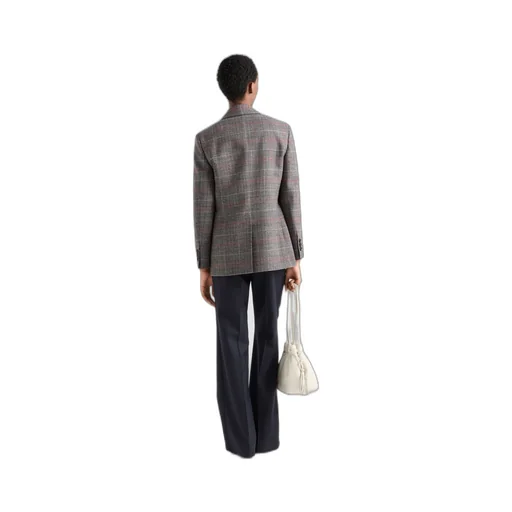 Single-breasted Prince of Wales checked jacket