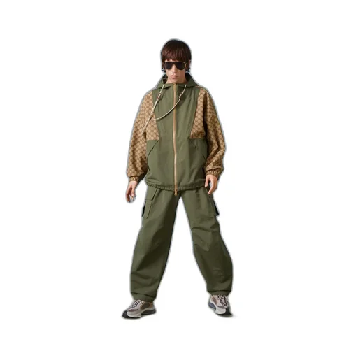 GG cotton canvas zip jacket