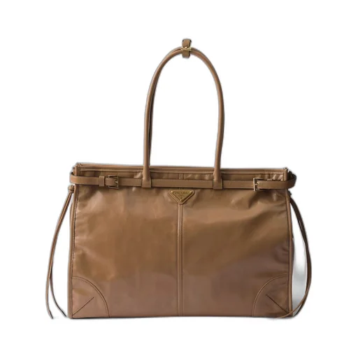 Large leather handbag