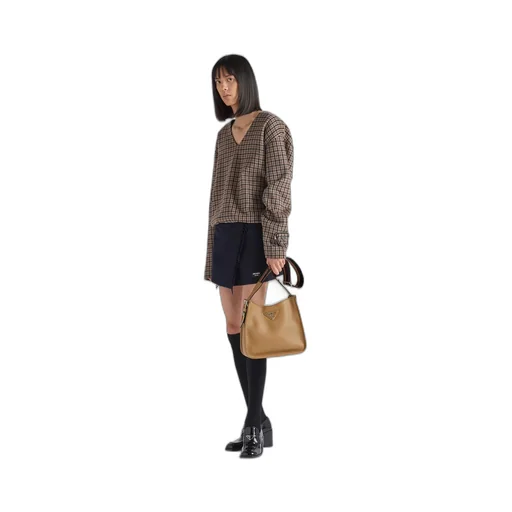 Leather hobo bag