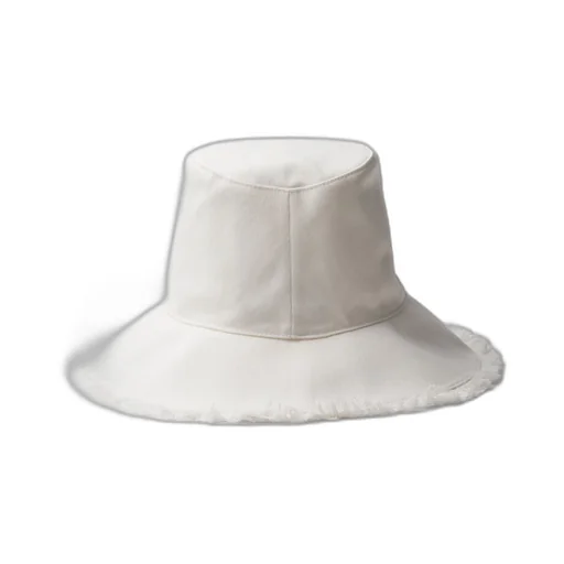 Wide-brimmed drill bucket hat