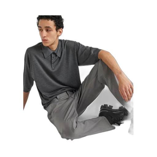 Stretch poplin pants