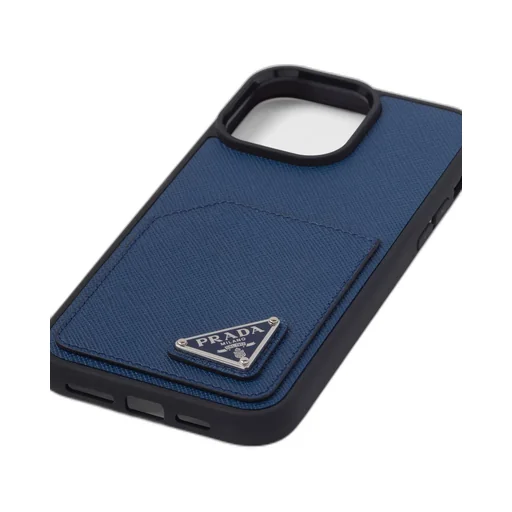 Saffiano leather cover for iPhone 14 Pro Max