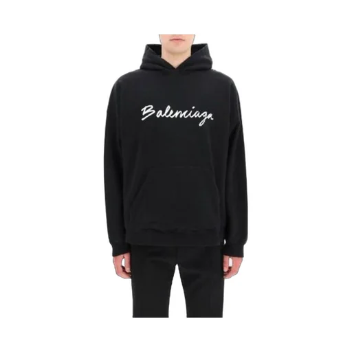 Script Logo Oversized Popover Hoodie