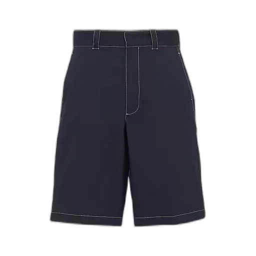 Stretch poplin Bermudas
