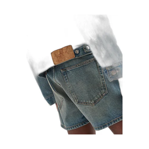 Denim blouson jacket