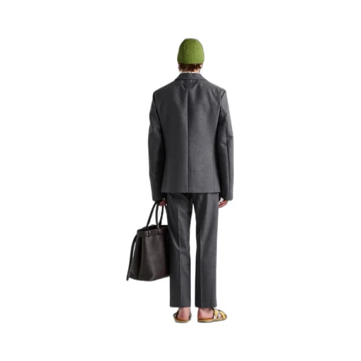 Single-breasted wool jacket