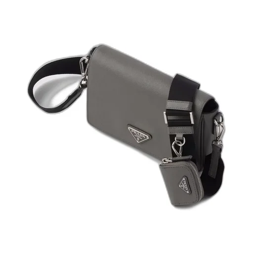Saffiano leather shoulder bag