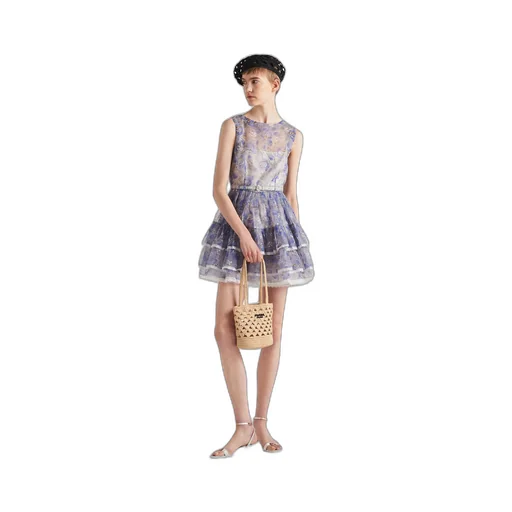 Nylonette mini-dress