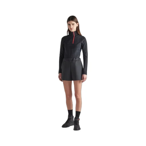 Tech Rec Re-Nylon piqué sports top