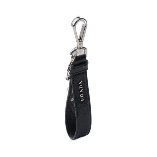 Saffiano leather keychain
