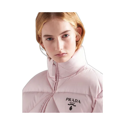 Re-Nylon Gabardine cropped down jacket