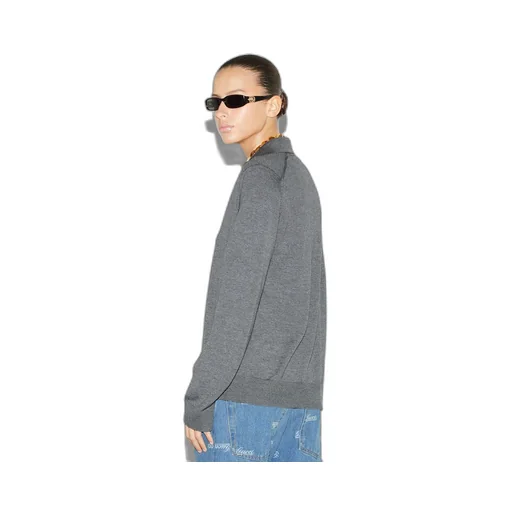 Extra fine wool polo top
