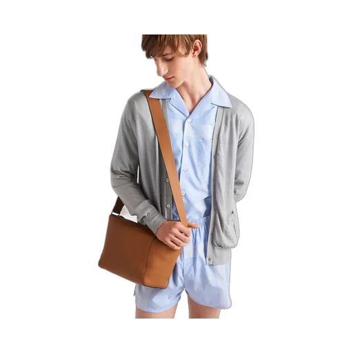 Leather shoulder bag