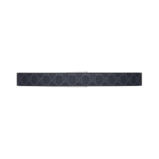 Reversible belt with rectangular buckle
