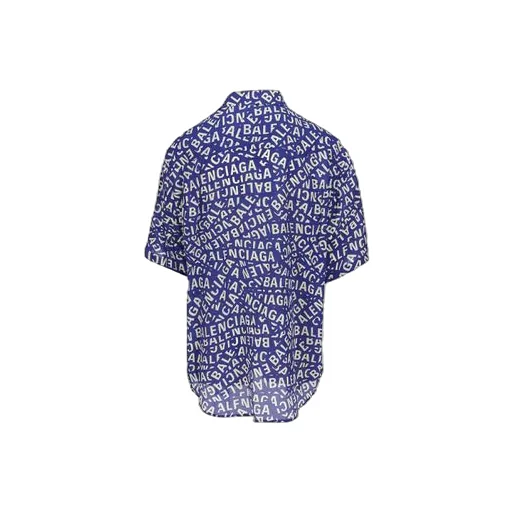 Logo Strips Minimal Silk Shirt