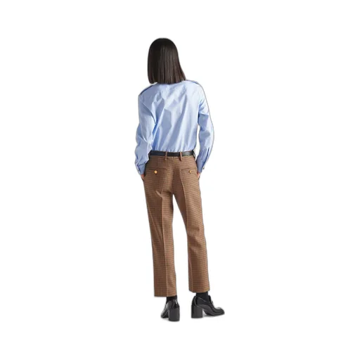 Houndstooth check pants