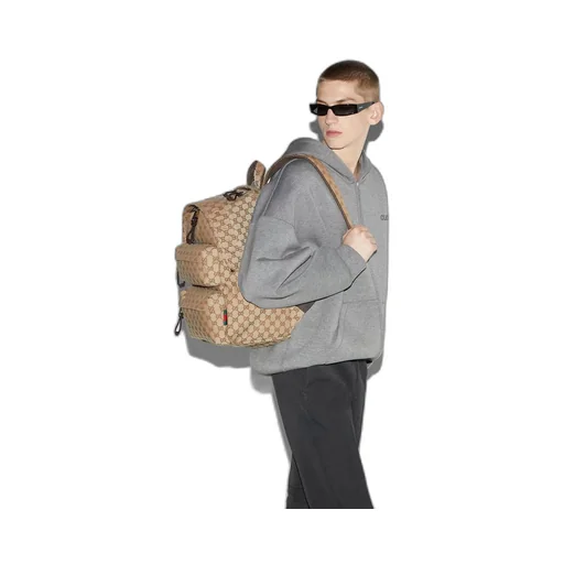 Medium backpack with Gucci logo