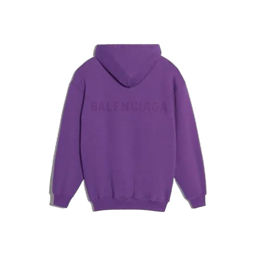 Logo Printing Hoodie Purple
