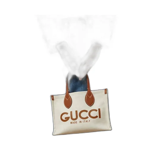 Mini tote bag with Gucci print