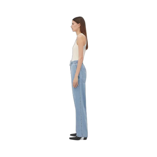 Light Bleached Elasticated Denim