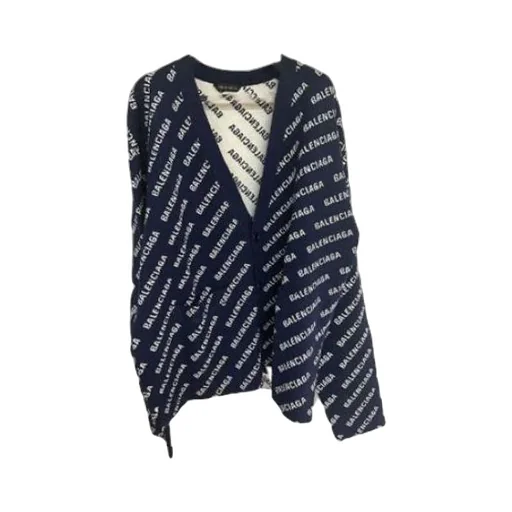 Allover Logo Knit Cardigan