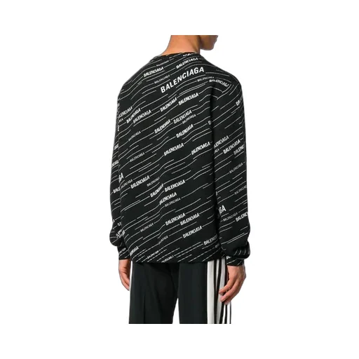 Jacquard Logo Crewneck Sweater