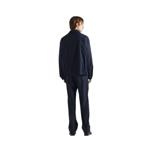 Stretch cotton blouson jacket