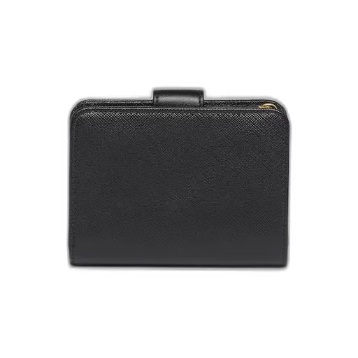 Small Saffiano and smooth leather wallet