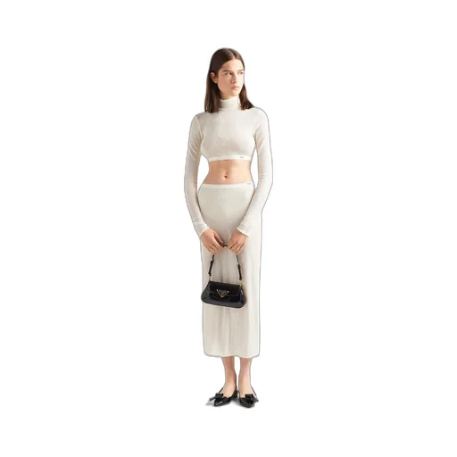 Stretch sequin skirt