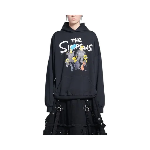 Balenciaga x THE SIMPSONS Cotton Hoodie Wide Fit