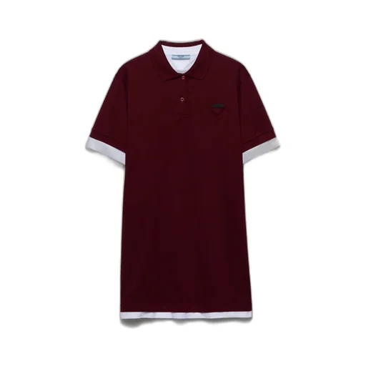 Piqué and jersey dress