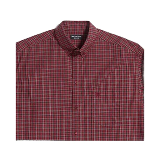 Plaid Long Sleeve Shirt Large Fit