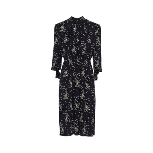 Printed sablé dress