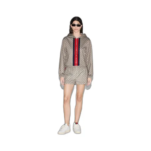 GG technical jersey zip jacket