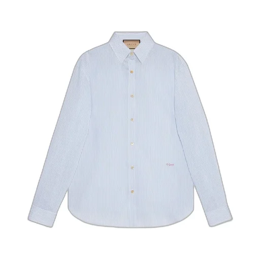 Striped viscose blend shirt
