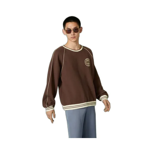 Cotton jersey sweatshirt with patch