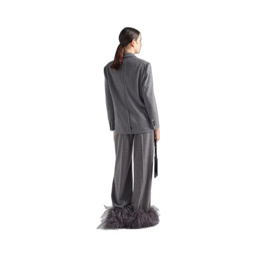 Single-breasted cashmere jacket
